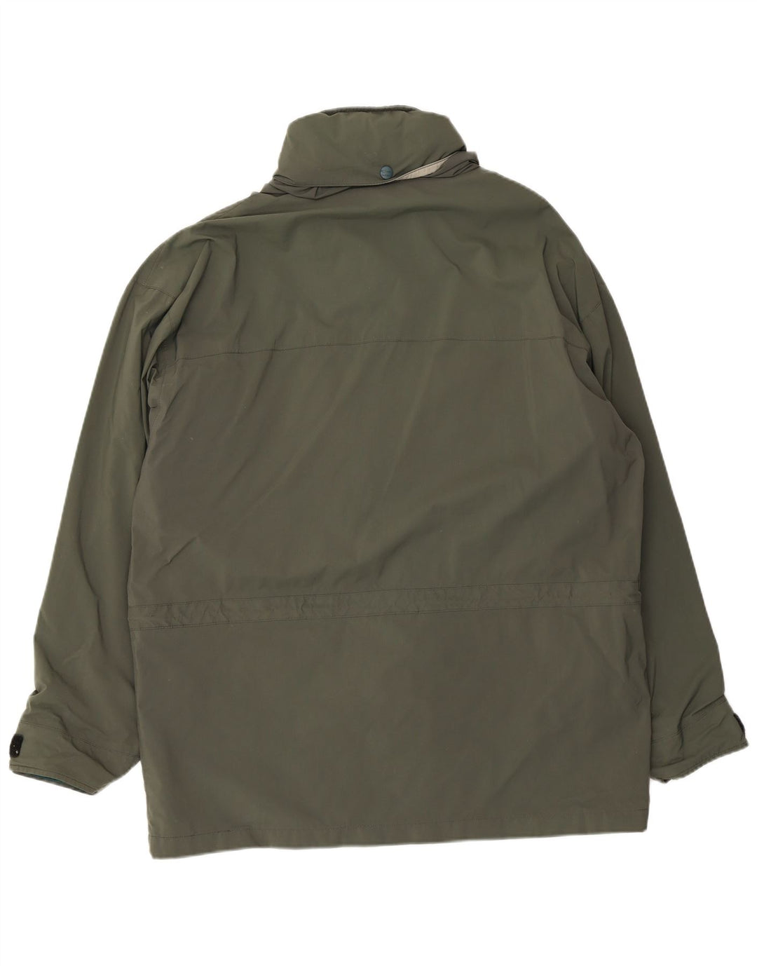 L.L.Bean Veste utilitaire à capuche pour homme UK 40 Large Kaki Nylon