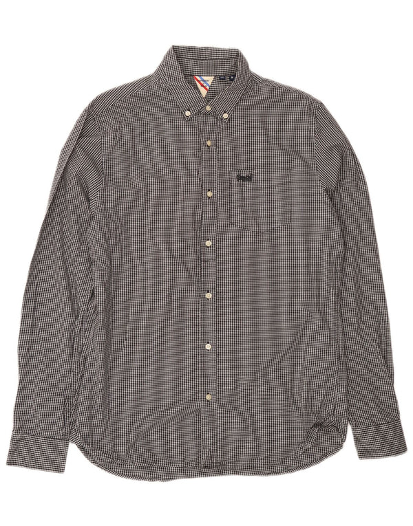 Superdry Chemise Homme Medium Black Gingham Cotton