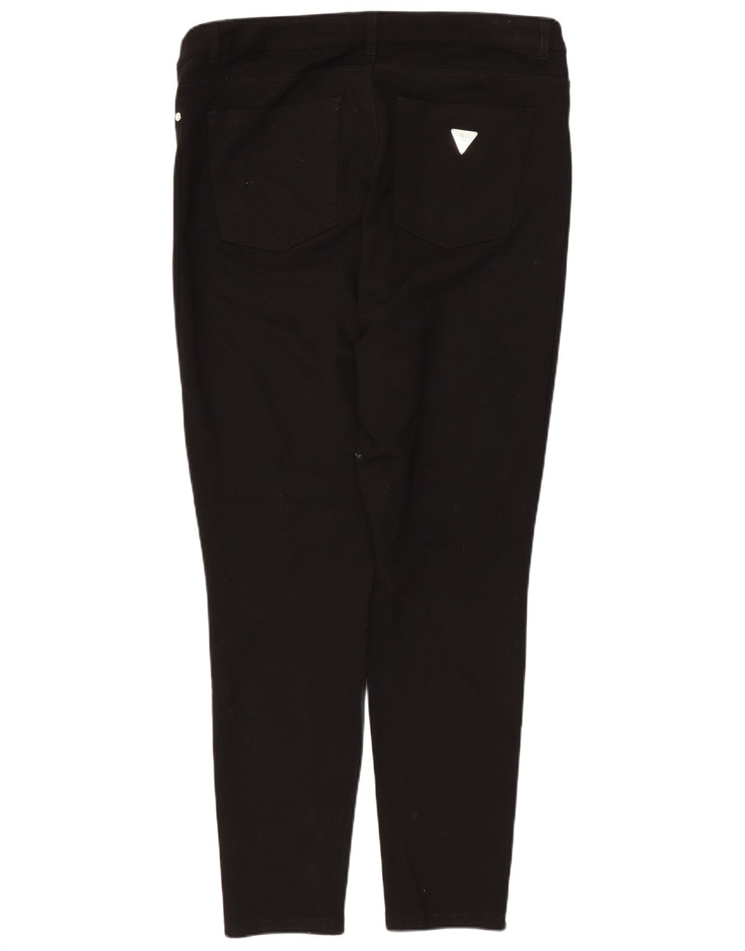 GUESS Pantalon décontracté skinny taille haute pour femme UK 12 Medium W34 L27 Noir