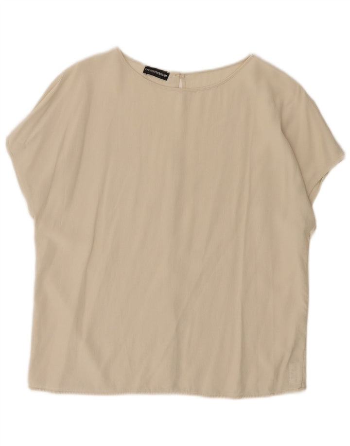 Emporio Armani Chemisier pour femme UK 14 Beige moyen