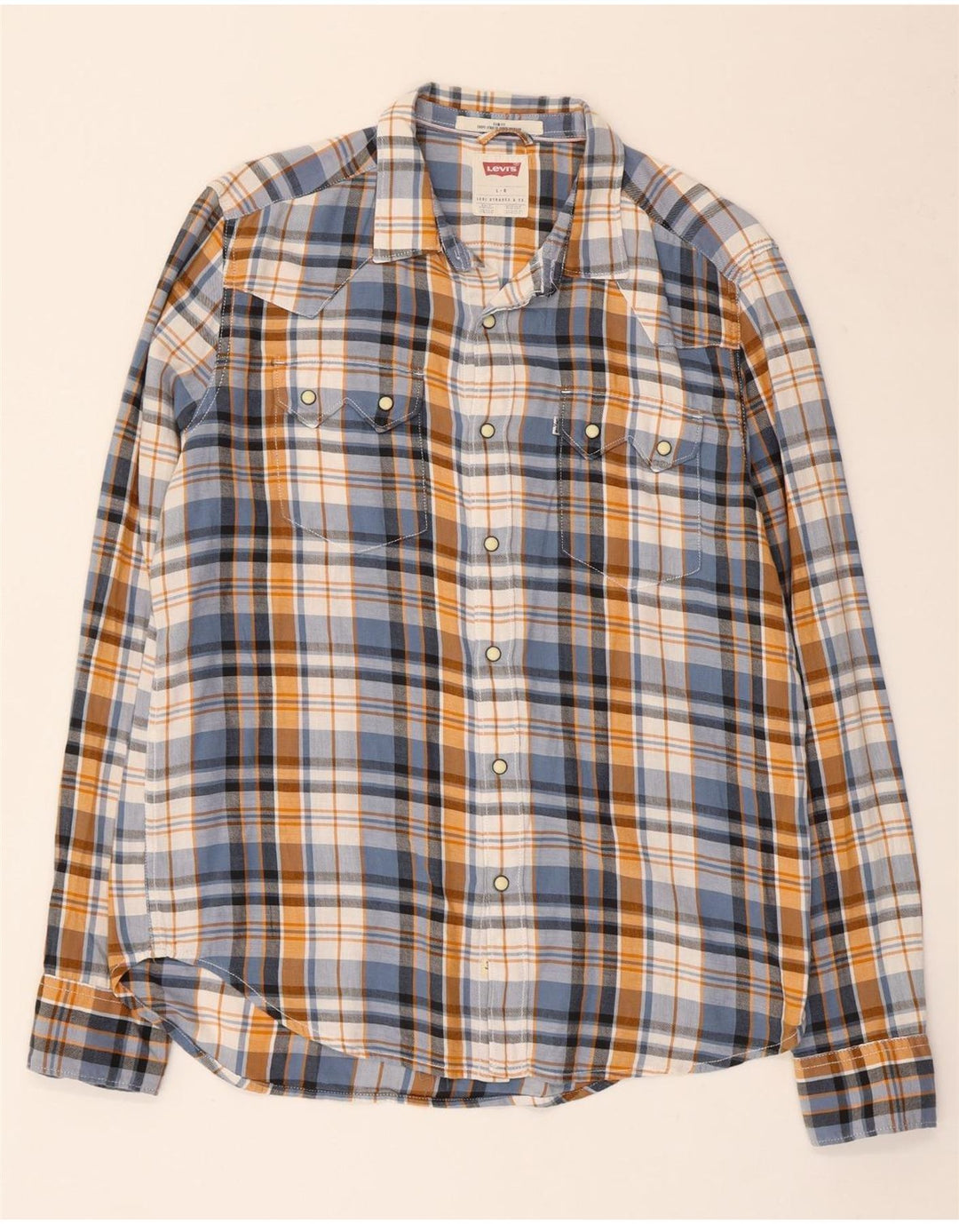 Levi's Chemise Slim Fit Flannel Homme Multicolore Carreaux Coton