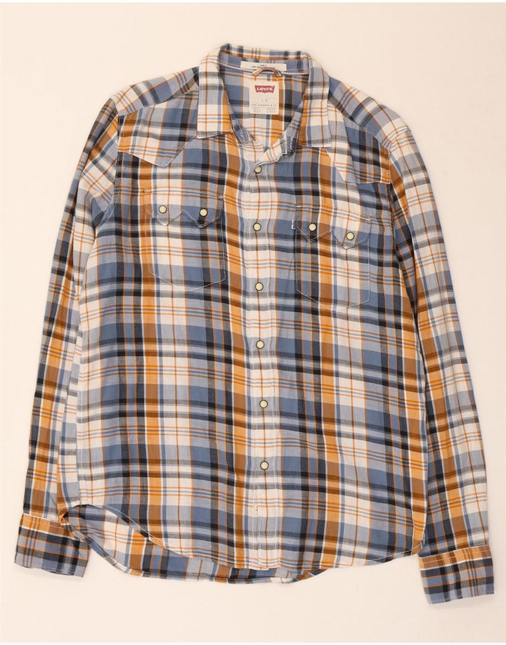 Levi's Chemise Slim Fit Flannel Homme Multicolore Carreaux Coton