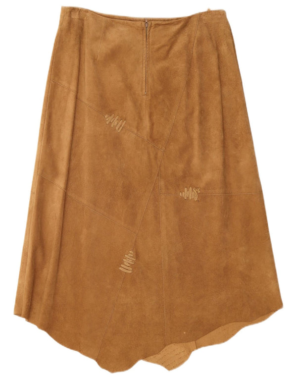 Conbipel Jupe asymétrique taille haute en daim pour femme IT 48 XL W30 Marron