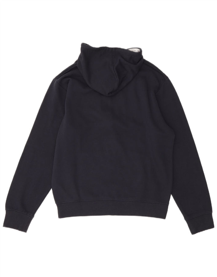 Guru Pull à capuche zippé graphique pour homme XL Bleu marine Polyester