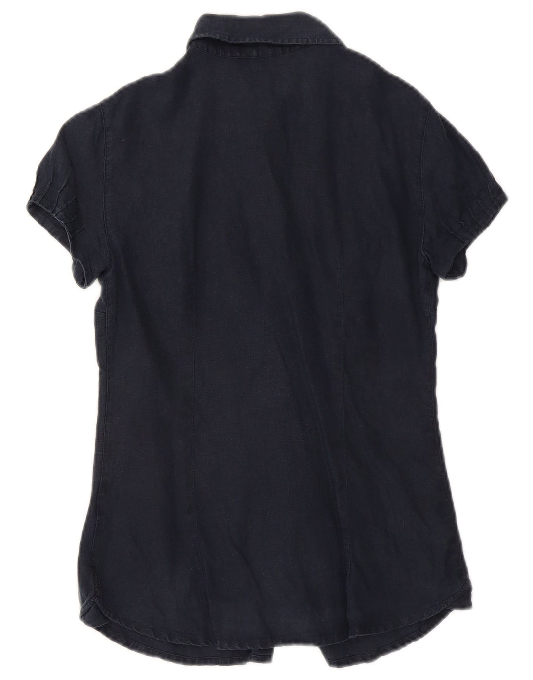 Armani Chemise à manches courtes pour femme UK 10 Small Bleu marine