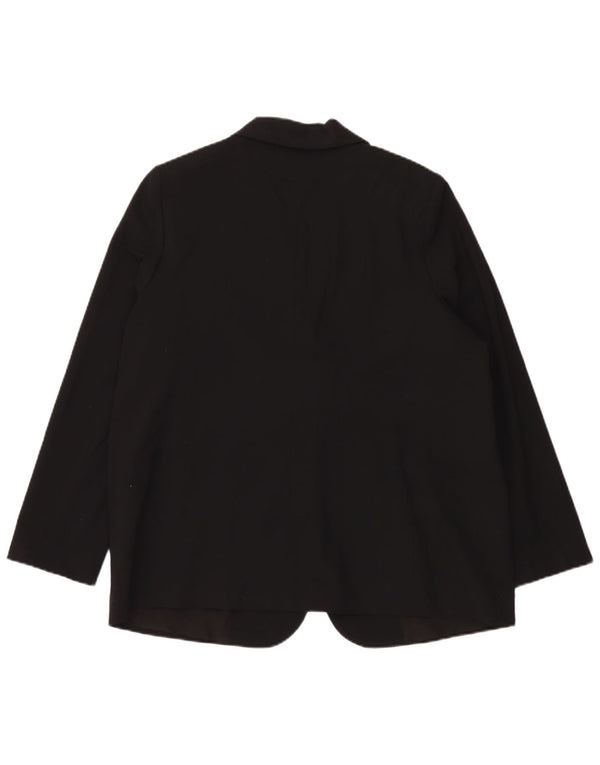 Marks & Spencer Veste blazer surdimensionnée à 1 bouton pour femme UK 18 XL Noir