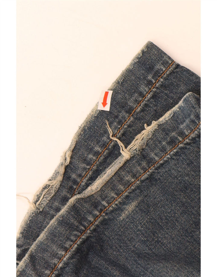 CALVIN KLEIN Jean droit Femme W32 L34 Bleu Coton