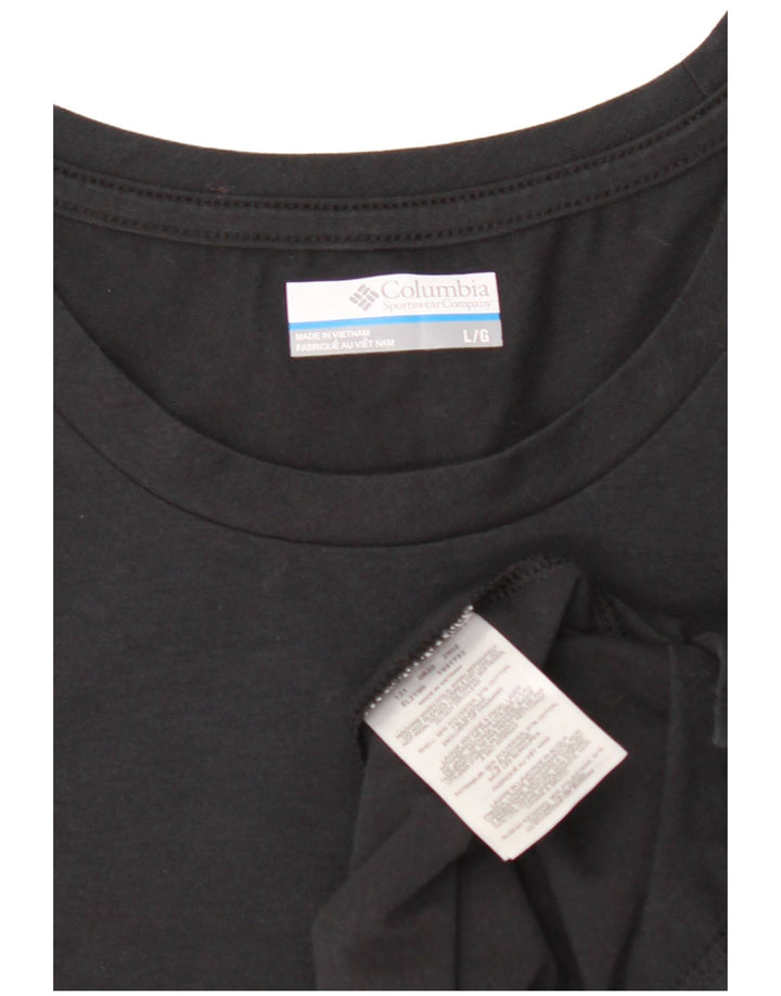 COLUMBIA Womens Vest Top UK 16 Large Black Polyester