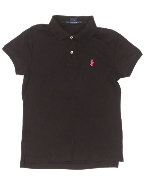 Polo Ralph Lauren Femme Coupe Slim UK 12 Coton Noir Moyen