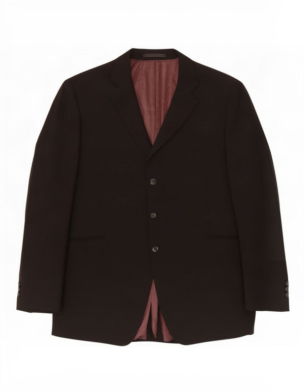 Marks & Spencer Veste blazer à 3 boutons pour homme UK 50 3XL Noir Polyester