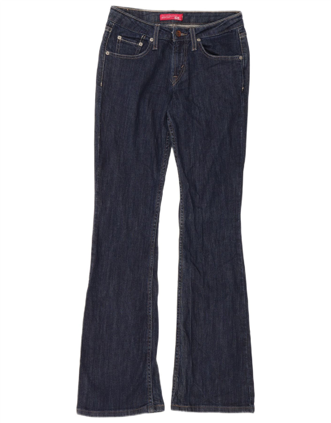 Levi's Jean Bootcut 518 Super Low Femme US 3 Small W28 L31 Bleu Marine