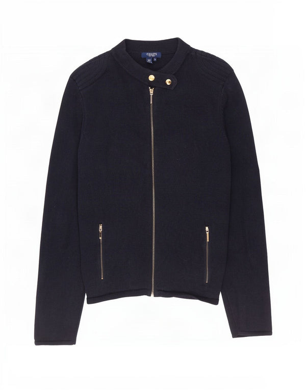 Chaps Cardigan Femme Pull UK 18 XL Bleu Marine Coton