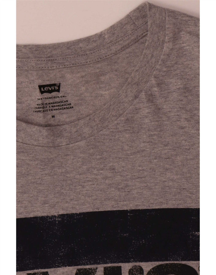 Levi's Tee-Shirt Graphique Homme Gris Moyen Coton