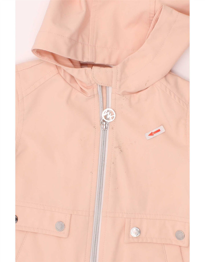 Michael Kors Veste de pluie à capuche pour fille 3-4 ans Rose Polyester