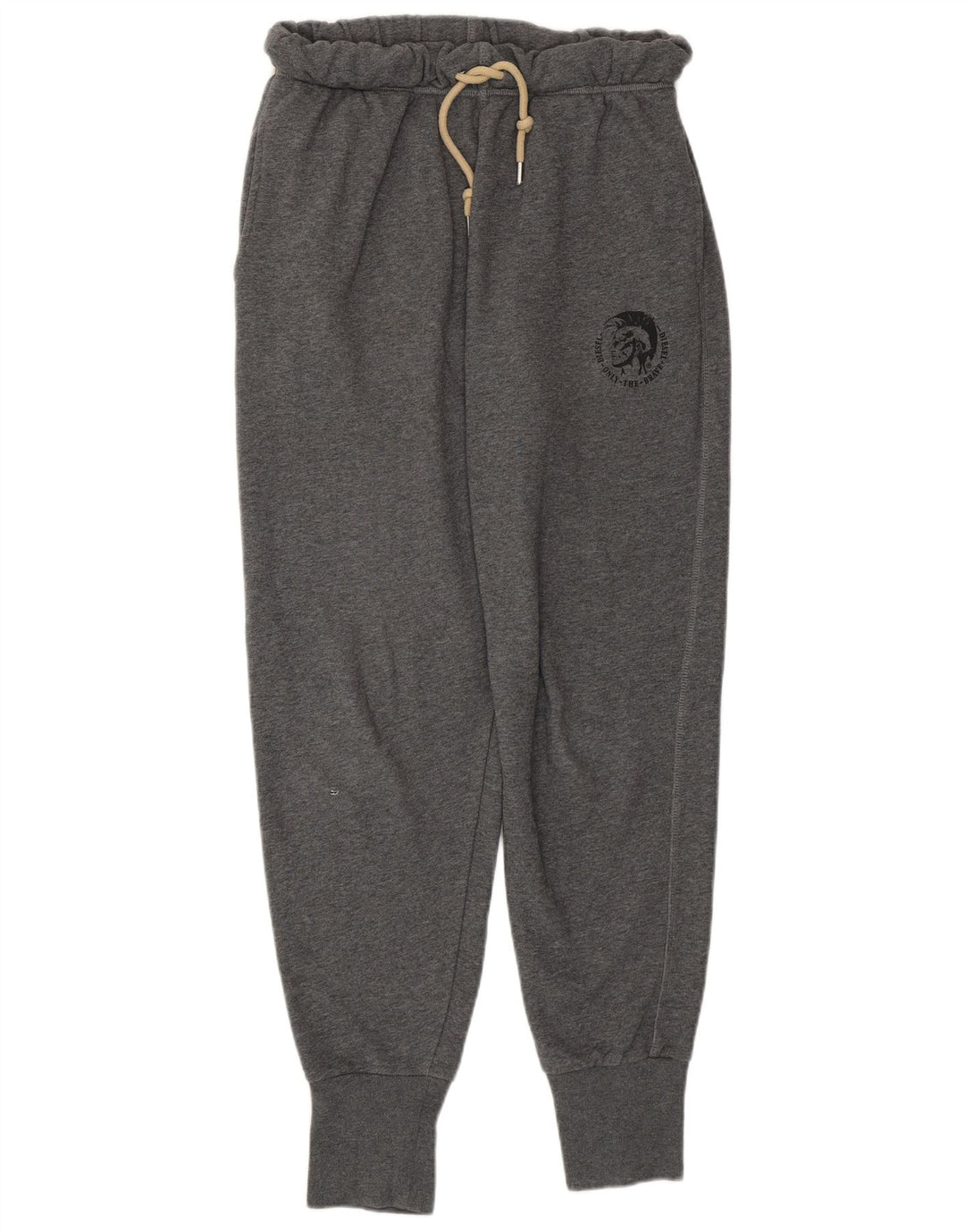 DIESEL Pantalon de survêtement pour femme Joggers UK 12 Gris moyen Coton