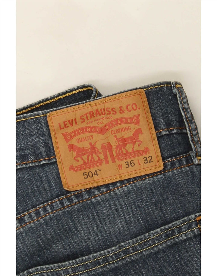 Levi's Jean Droit 504 Homme Bleu W36 L27 Coton