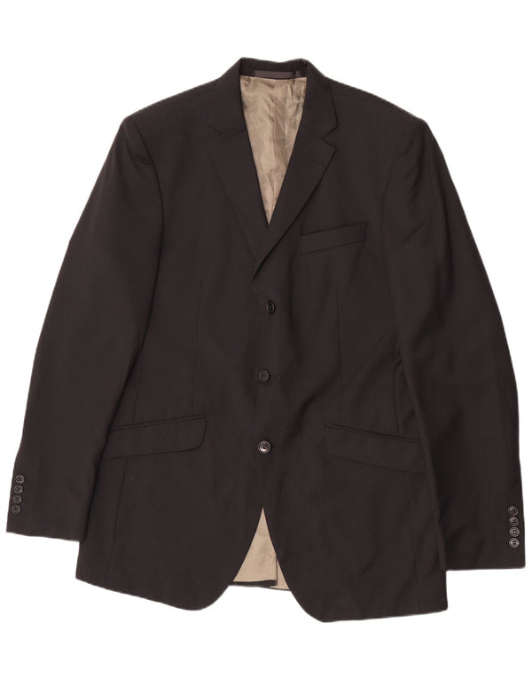 Marks & Spencer Veste blazer coupe slim à 3 boutons pour homme UK 40 Noir moyen