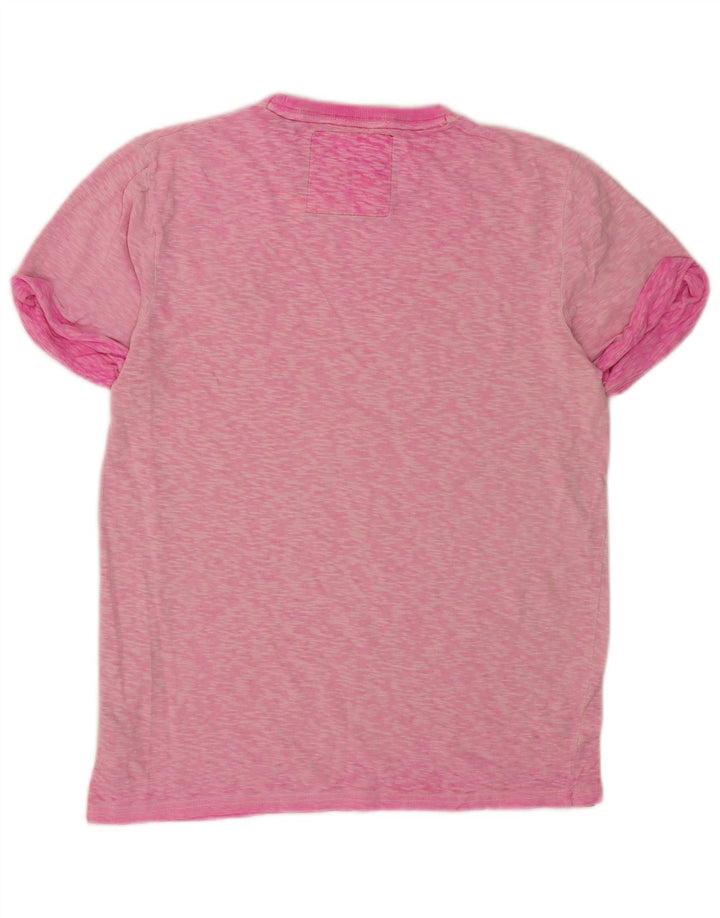 Superdry T-Shirt Homme Rose Moyen Moucheté Coton