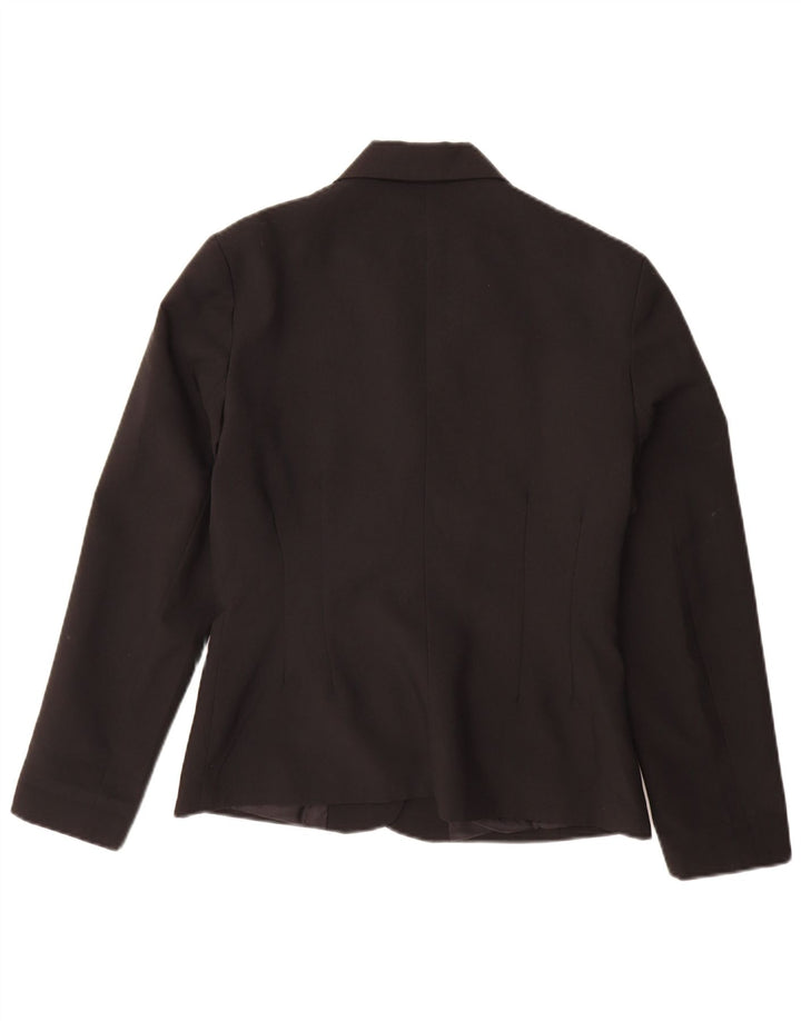 St. Bernard Veste blazer à 4 boutons pour femme UK 12 Noir moyen Polyester