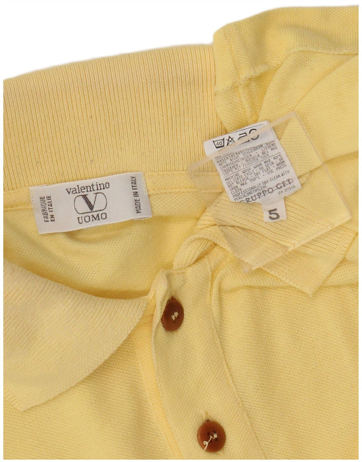 Polo Homme Valentino Large Jaune Coton