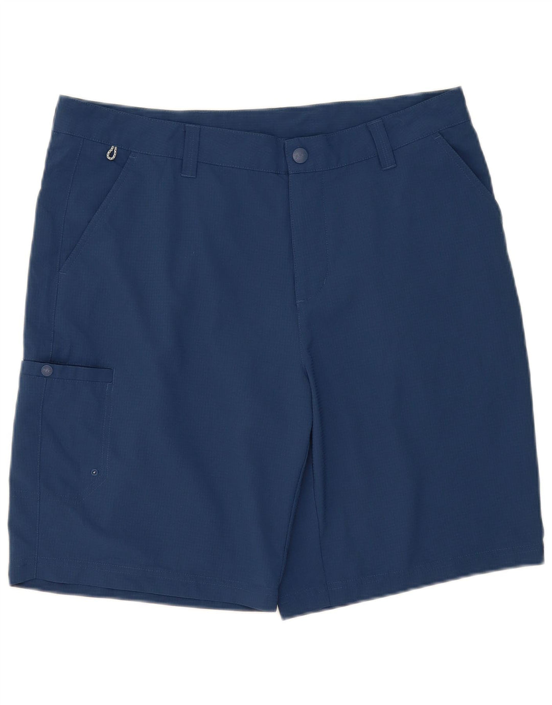Columbia Short Cargo Homme W36 Large Bleu Marine à Carreaux Polyester
