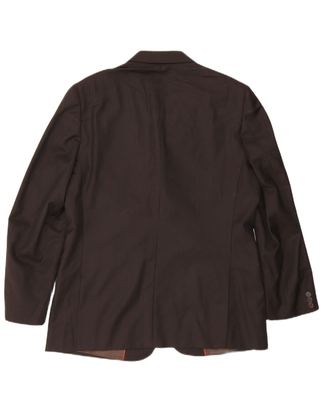 Massimo Dutti Veste Blazer 3 Boutons Homme UK 42 XL Laine Marron