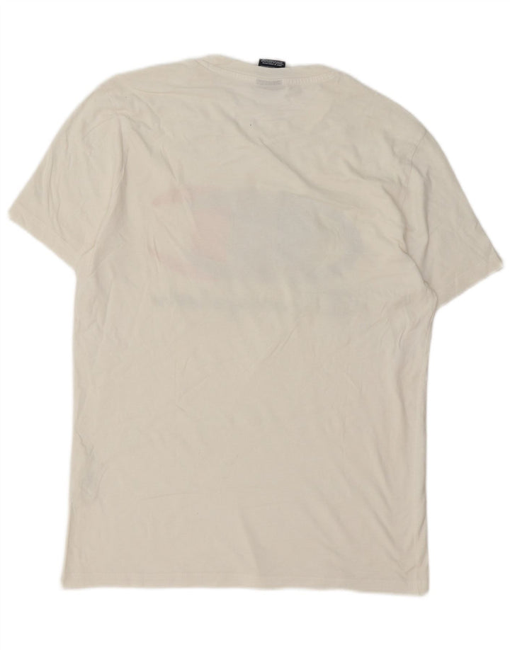 Champion T-Shirt Graphique Homme Blanc Moyen Coton