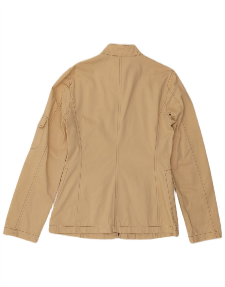BENETTON Veste Utilitaire Femme IT 42 Coton Beige Moyen