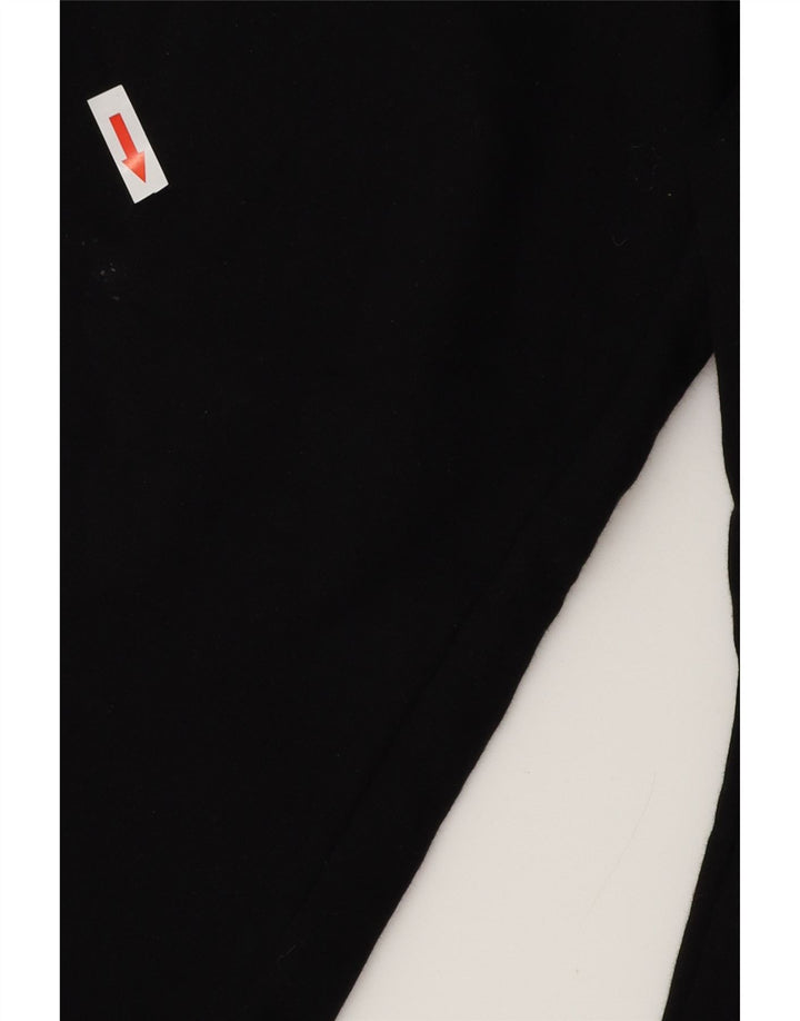 ZARA Pantalon de survêtement pour homme en coton noir moyen