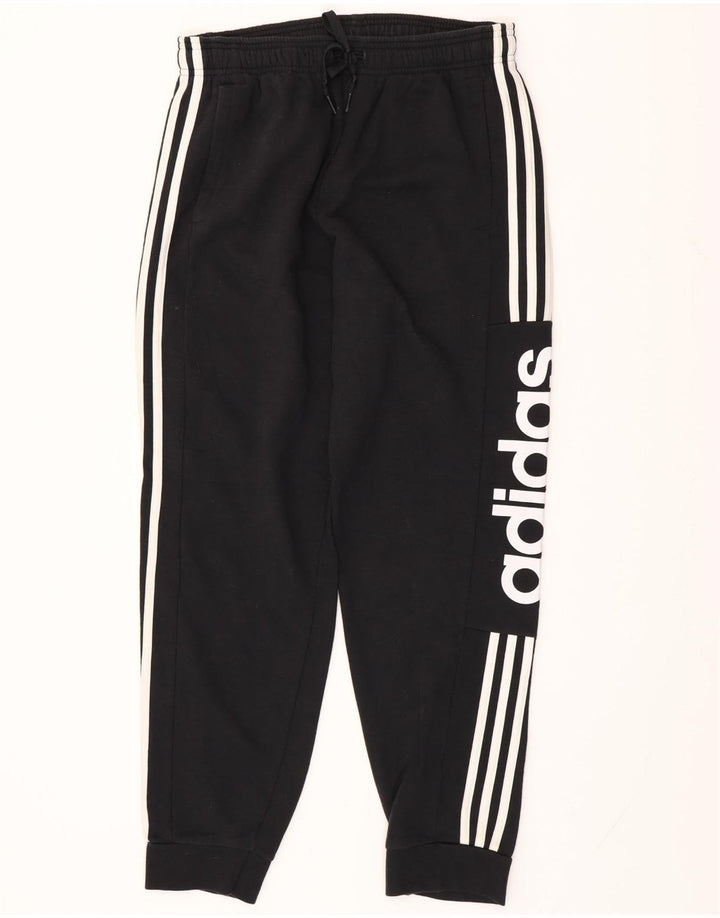 ADIDAS Pantalon de survêtement graphique pour homme en coton noir moyen