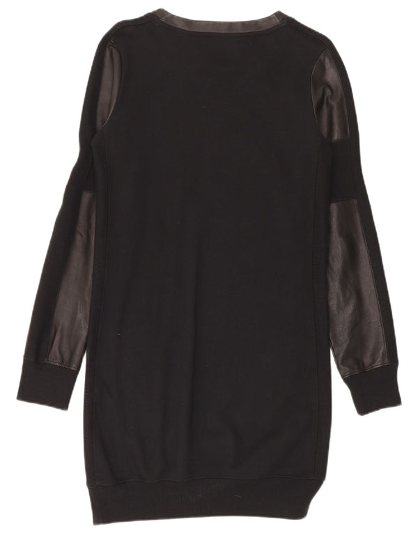 Diesel Robe pull à manches longues pour femme UK 10 Small Noir Colourblock