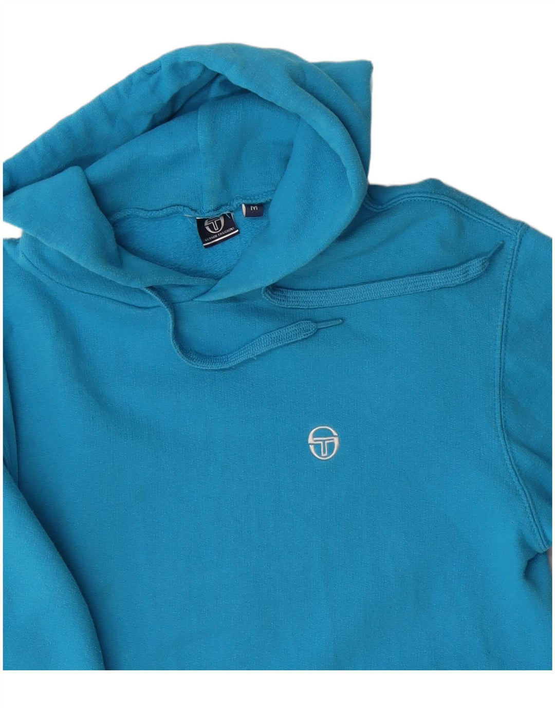 Sergio Tacchini Pull à capuche pour femme UK 14 Bleu moyen Coton