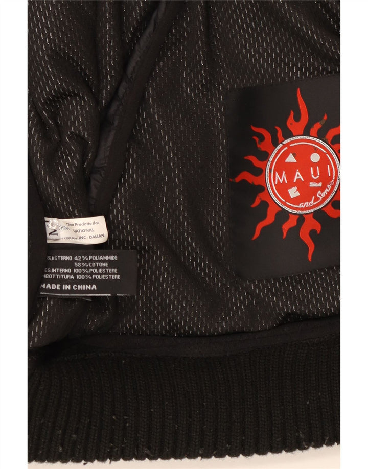 Maui and Sons Veste matelassée à capuche pour homme UK 38 Medium Noir Polyamide