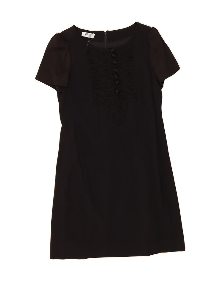 MOSCHINO Womens Shift Dress UK 6 XS Black Vintage Moschino and Second-Hand Moschino from Messina Hembry 