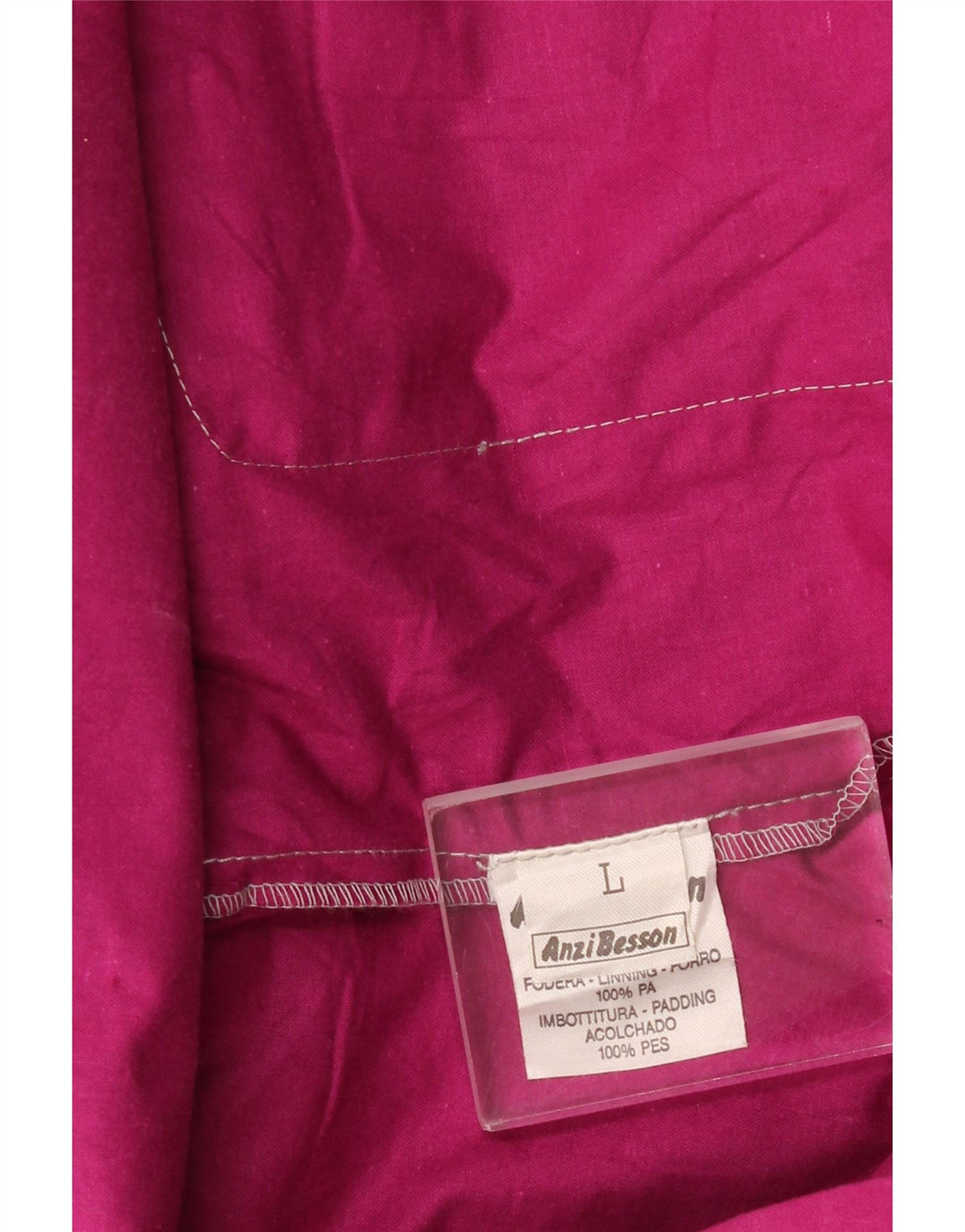 Anzi Besson Veste de pluie coupe ample pour homme UK 40 Large Rose Polyamide