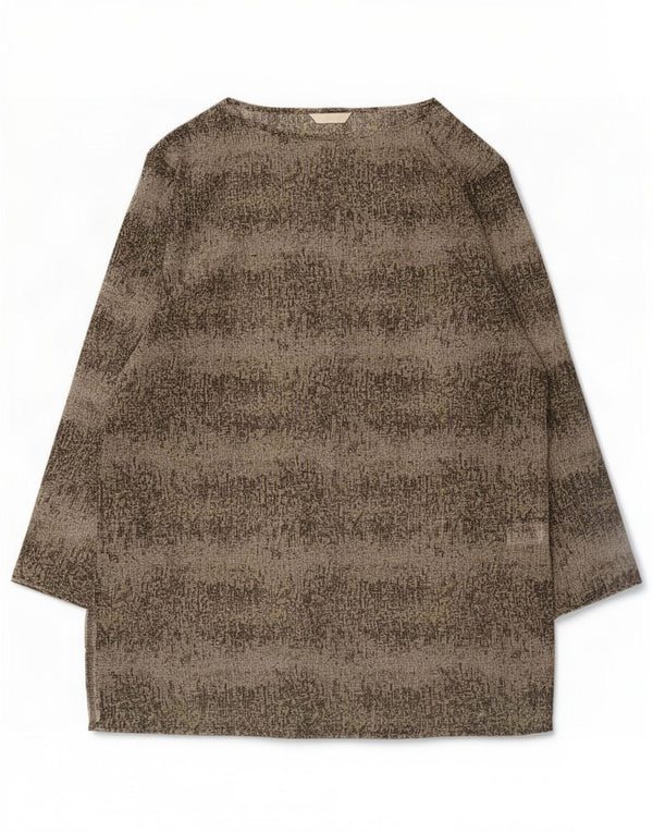 Marks & Spencer Robe tente à manches longues pour femme UK 12 Medium Kaki Rayé