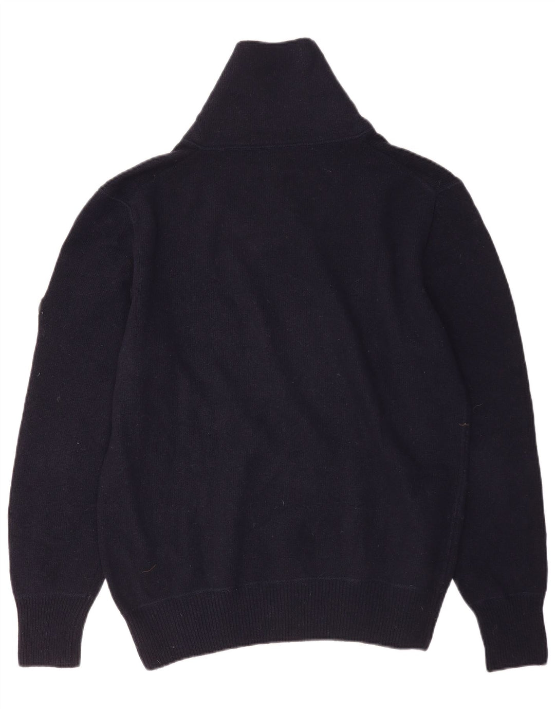 Avirex Pull col châle pour homme en laine mérinos bleu marine moyen