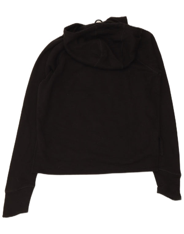 Reebok Pull à capuche surdimensionné graphique pour femme UK 6 XS Noir Coton