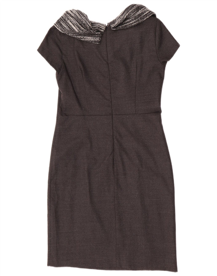 Max & Co. Robe fourreau pour femme UK 12 Laine gris moyen