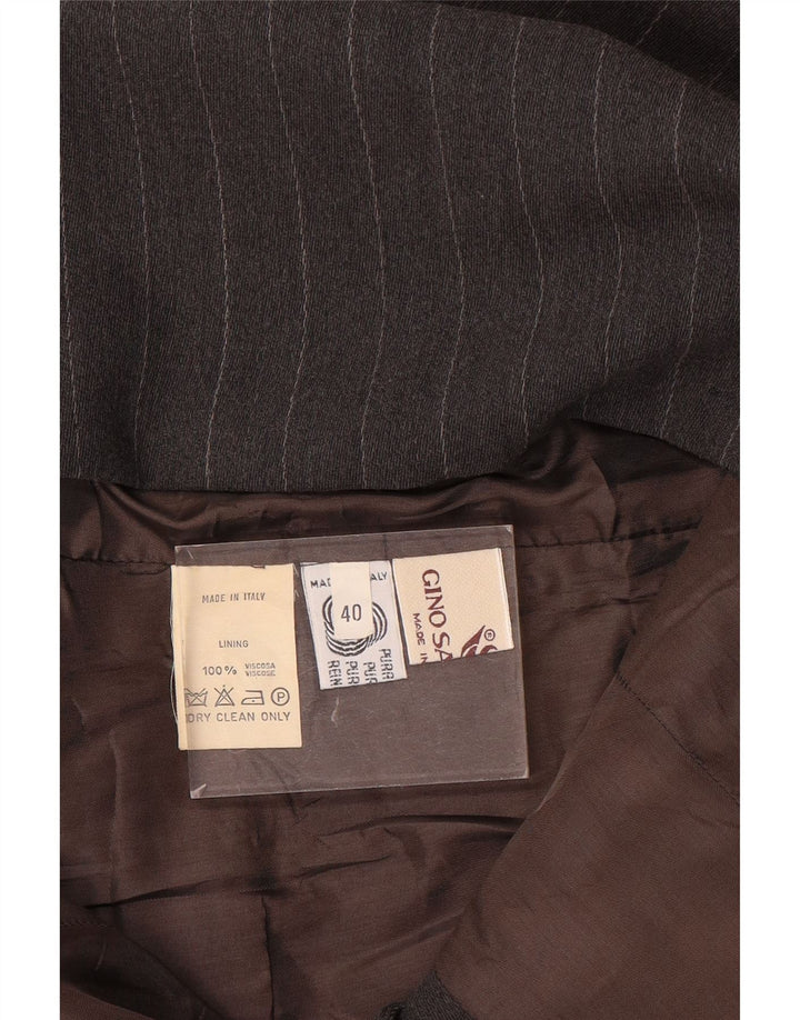 Gino Sartore Veste Blazer Longue Femme IT 40 Petit Gris Rayé