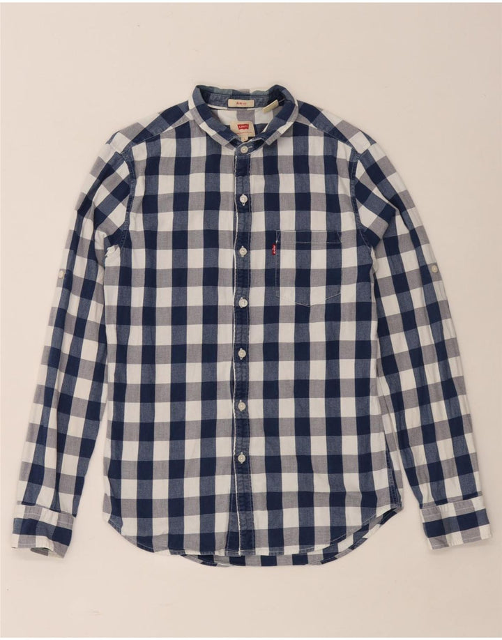 Levi's Chemise Slim Fit Homme Bleu Marine en Coton Vichy