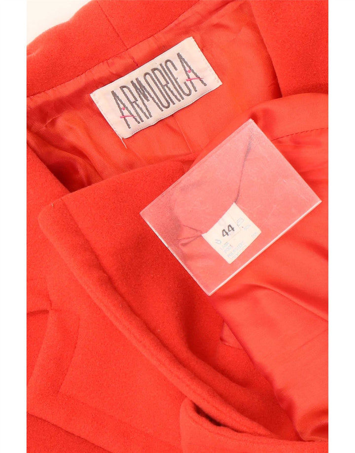 Armorica Veste Blazer 1 Bouton Femme IT 44 Laine Rouge Moyen