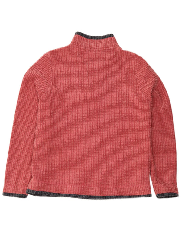 Weird Fish Pull polaire à col zippé pour femme UK 16 Large Rouge Colourblock