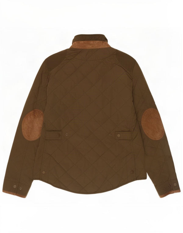 Massimo Dutti Veste matelassée pour femme UK 14 Medium Khaki Nylon
