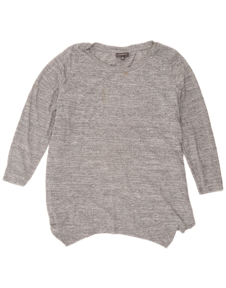 Marks & Spencer Haut tunique autographe pour femme UK 20 2XL Gris moucheté Polyester