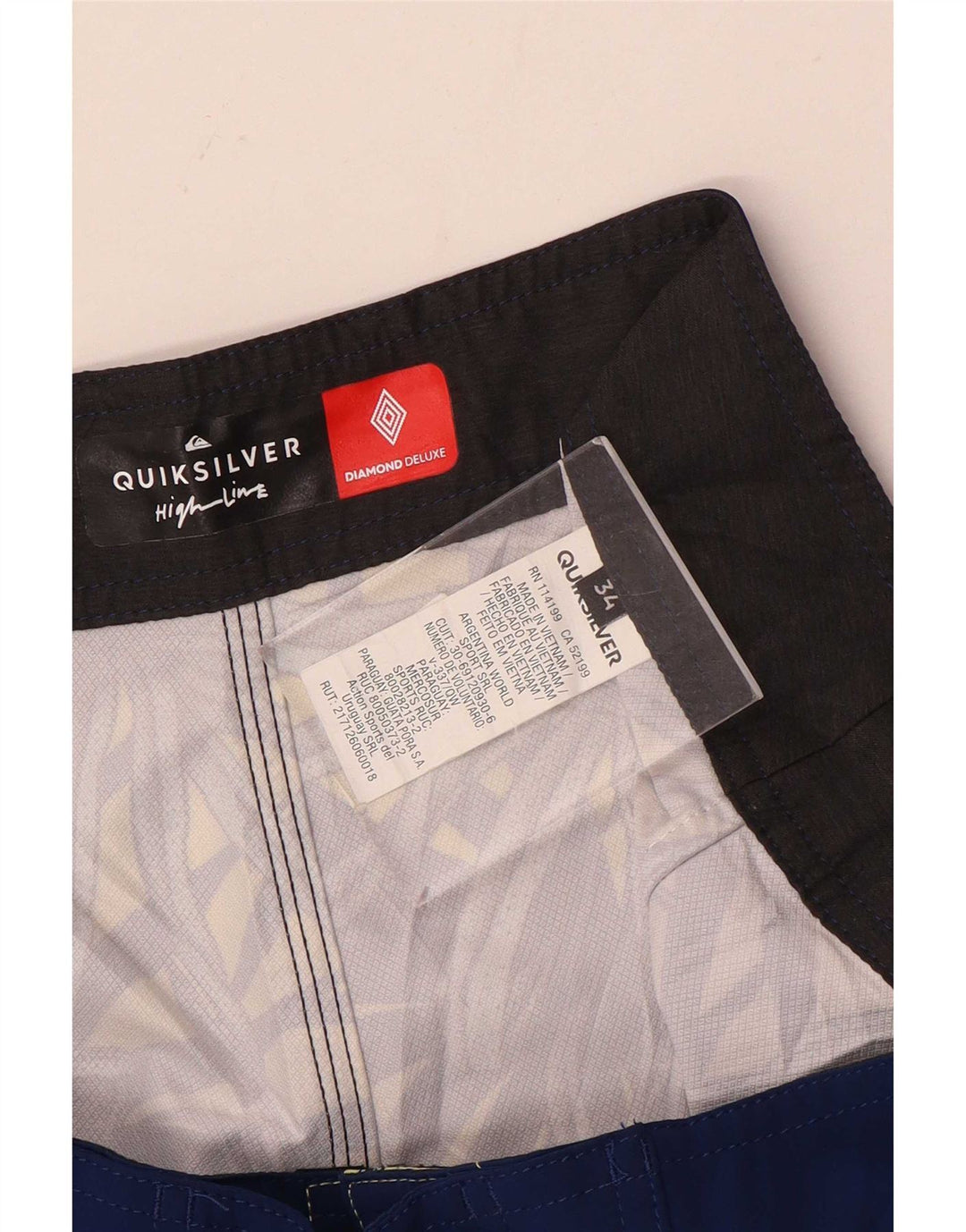 Quiksilver Short de Bain Homme Grand Bleu Floral Polyester