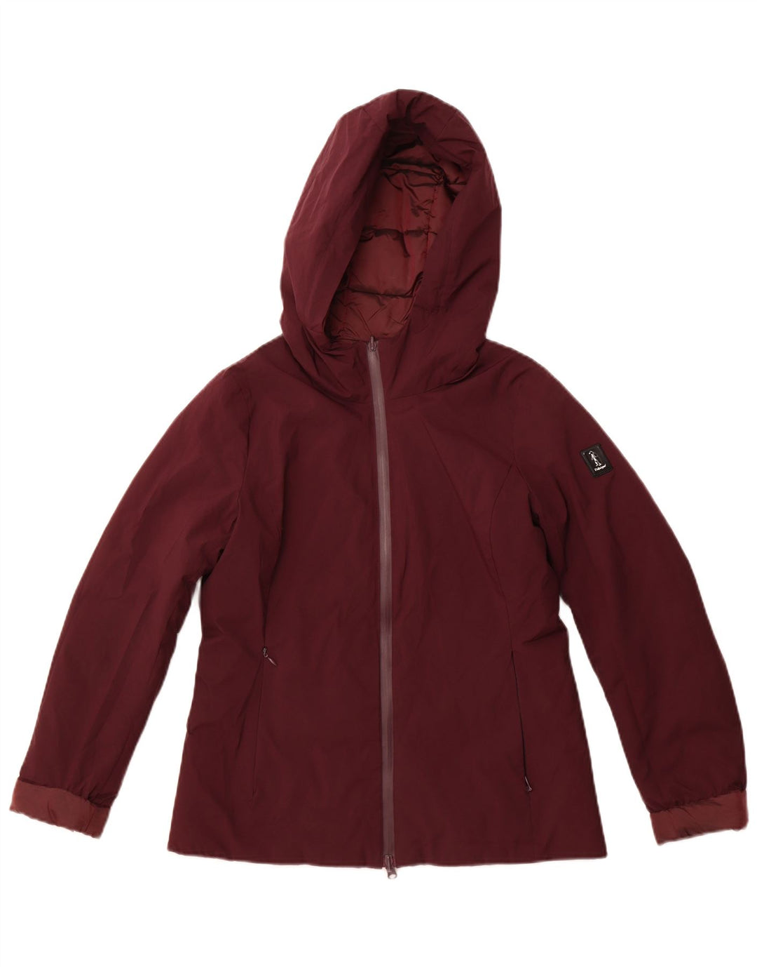 REFRIGUE Veste matelassée réversible à capuche pour femme UK 10 Small Bordeaux