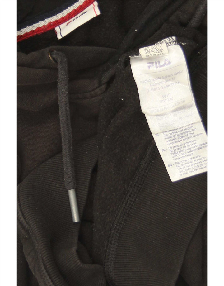 Fila Pull à Capuche Graphique Homme Noir Moyen Coton
