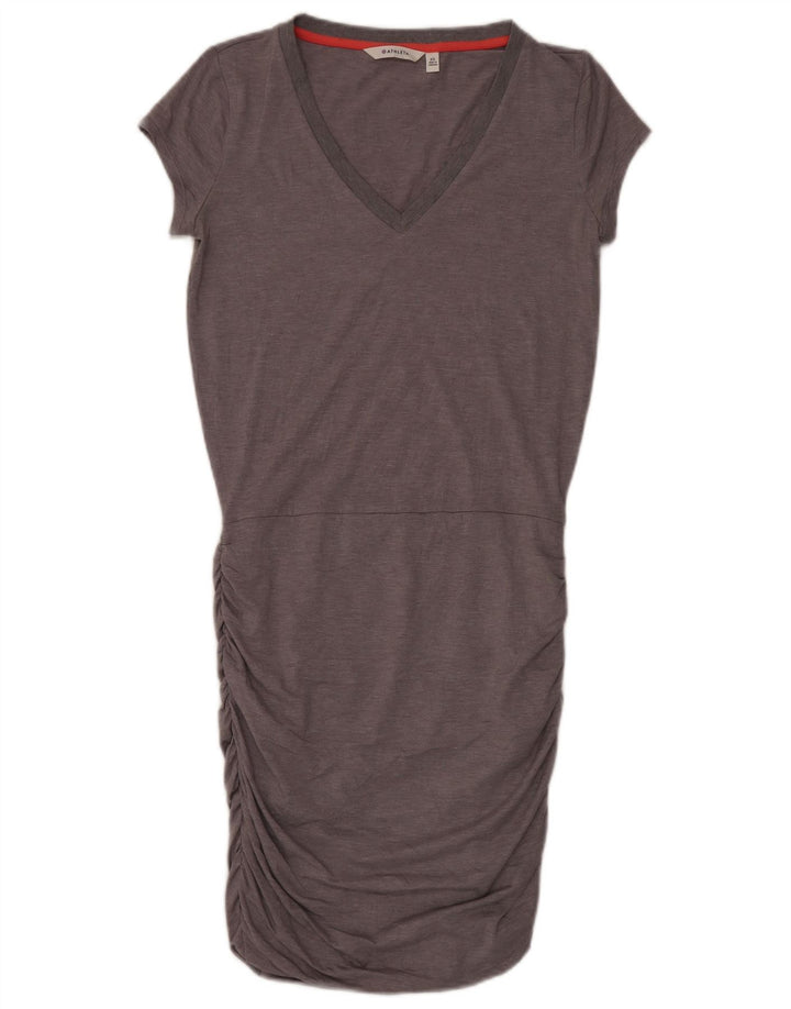 Athleta Robe surdimensionnée taille basse pour femme UK 6 XS Gris Polyester