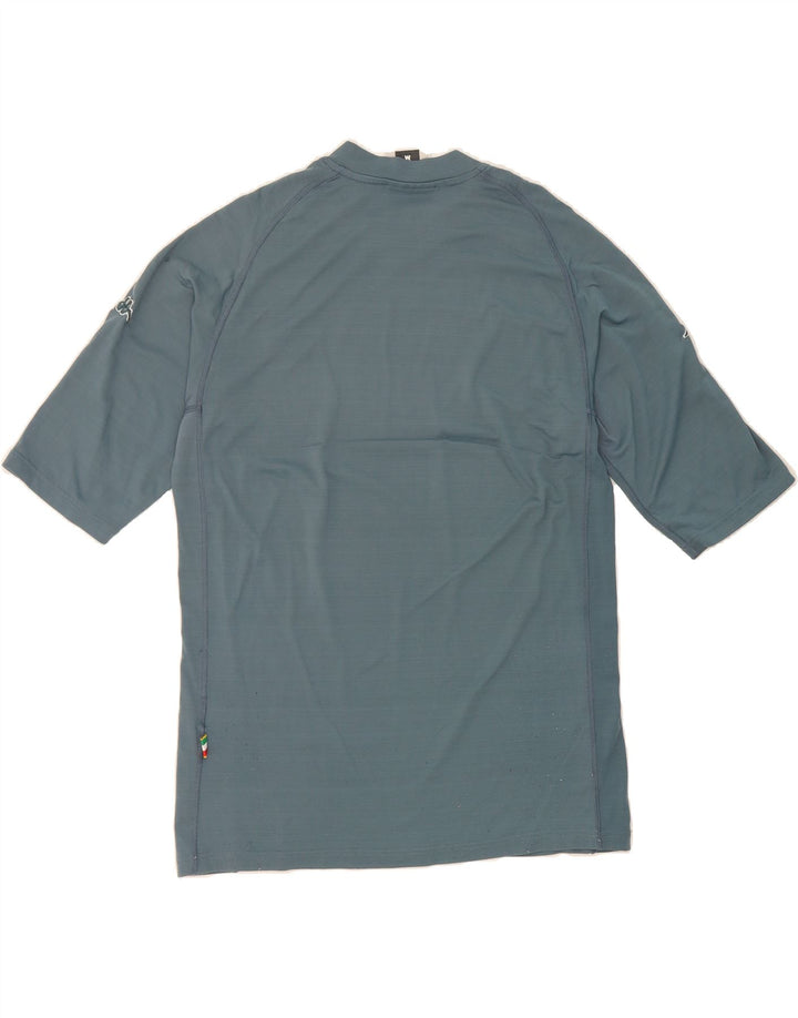KAPPA Mens T-Shirt Top Medium Blue Polyamide Vintage Kappa and Second-Hand Kappa from Messina Hembry 